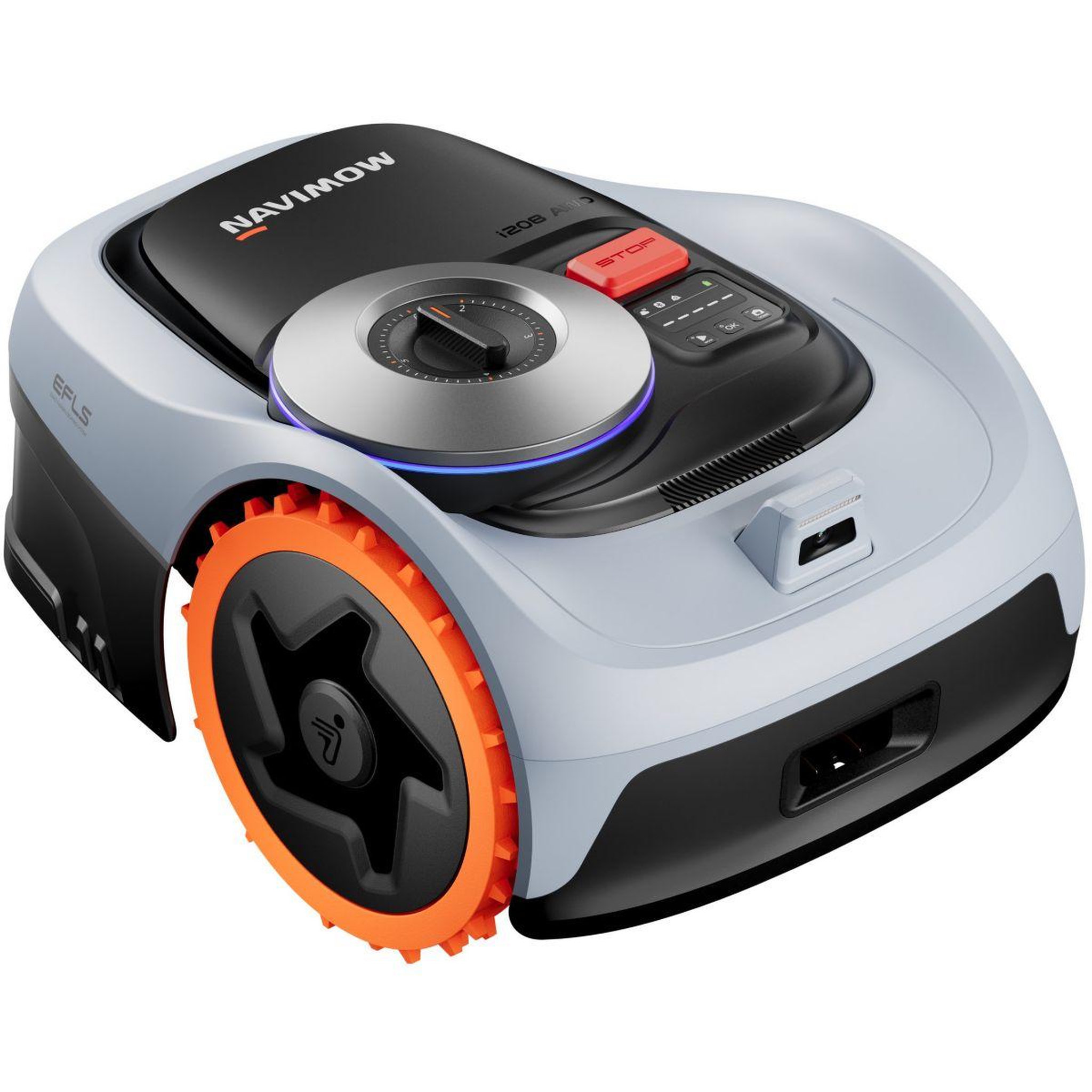 NAVIMOW Robot tondeuse i208 AWD - sans fil périphérique ni antenne, 3 roues motrices, pentes 45%, cartographie auto, 800m²