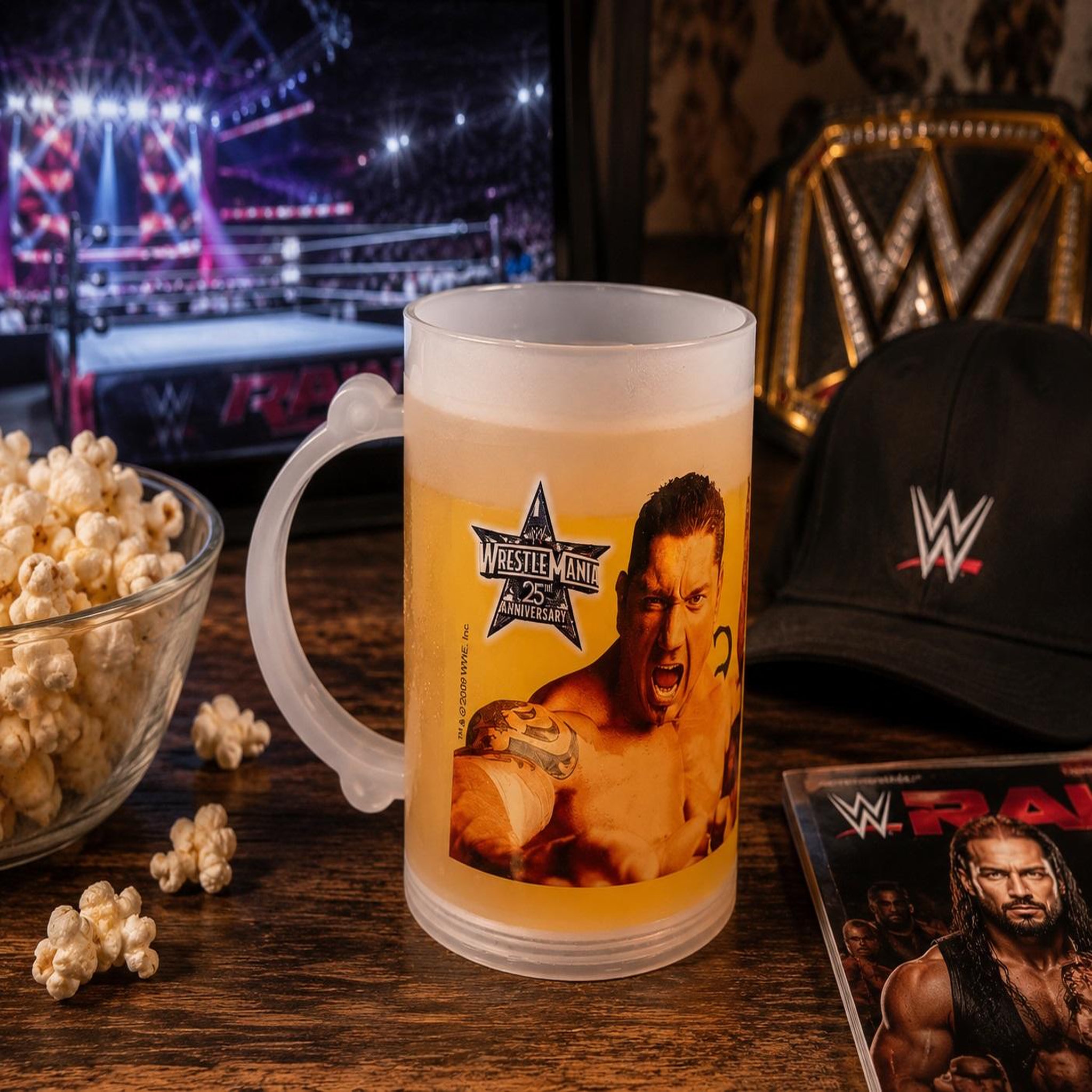 Voir la diapositive 2 : Eden Mug ou chope réfrigérante a double paroi wwe catch batista 250 ml