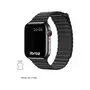 IBROZ Bracelet Apple Watch Cuir Loop 38/40/41mm noir
