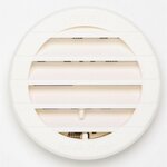 CENTRALE BRICO Grille d'aération abs naturel Diam.9.8 cm