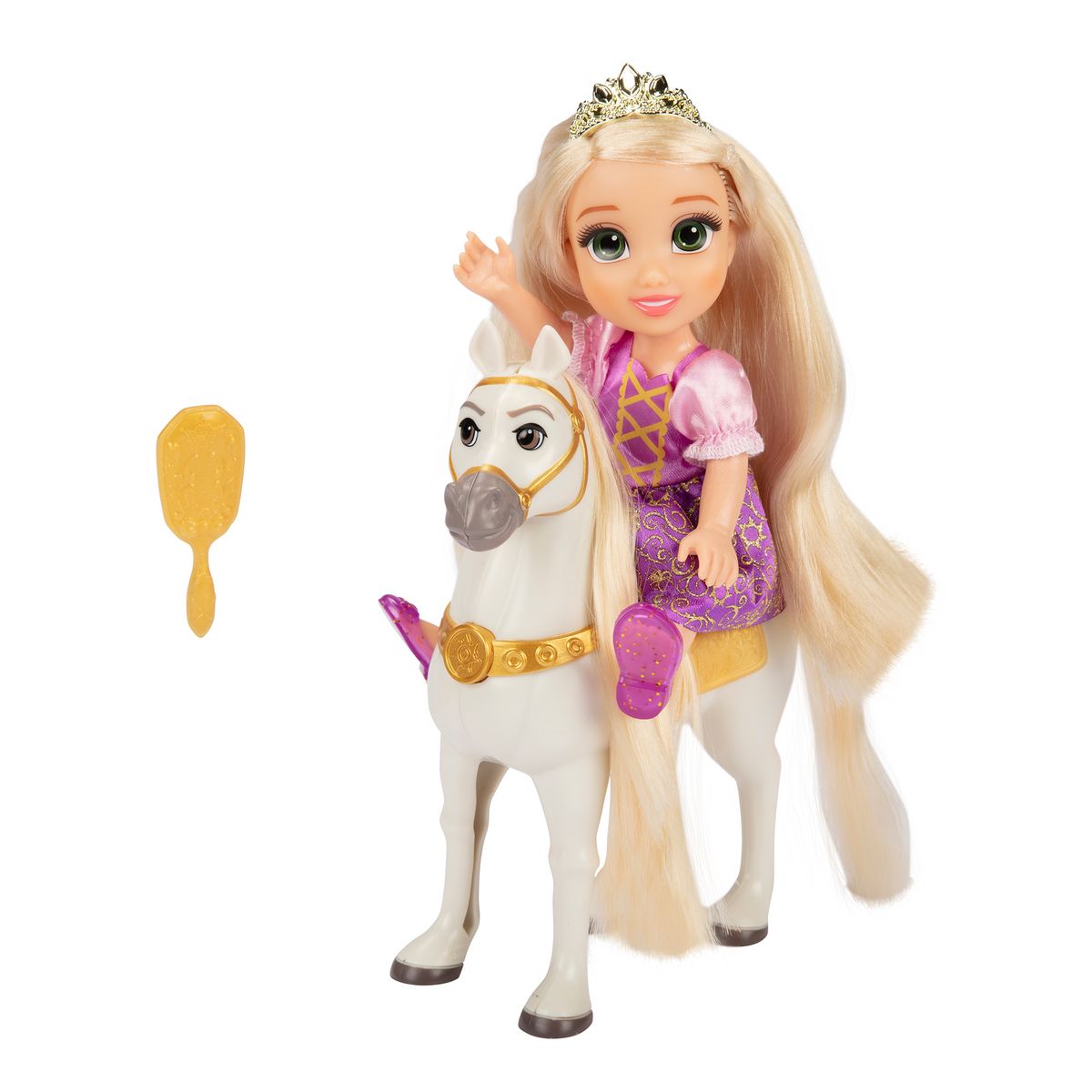 JAKKS PACIFIC Coffret Poupée Raiponce avec Cheval Maximus 15 cm