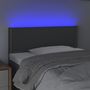 Voir la diapositive 3 : VIDAXL Tete de lit a LED Gris fonce 100x5x78/88 cm Tissu