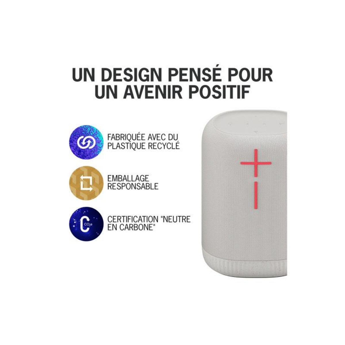 Ultimate ears Enceinte sans fil Ultimate Ears Ultimate Ears EPICBOOM, enceinte Bluetooth sans fil portable, etanche Blanche