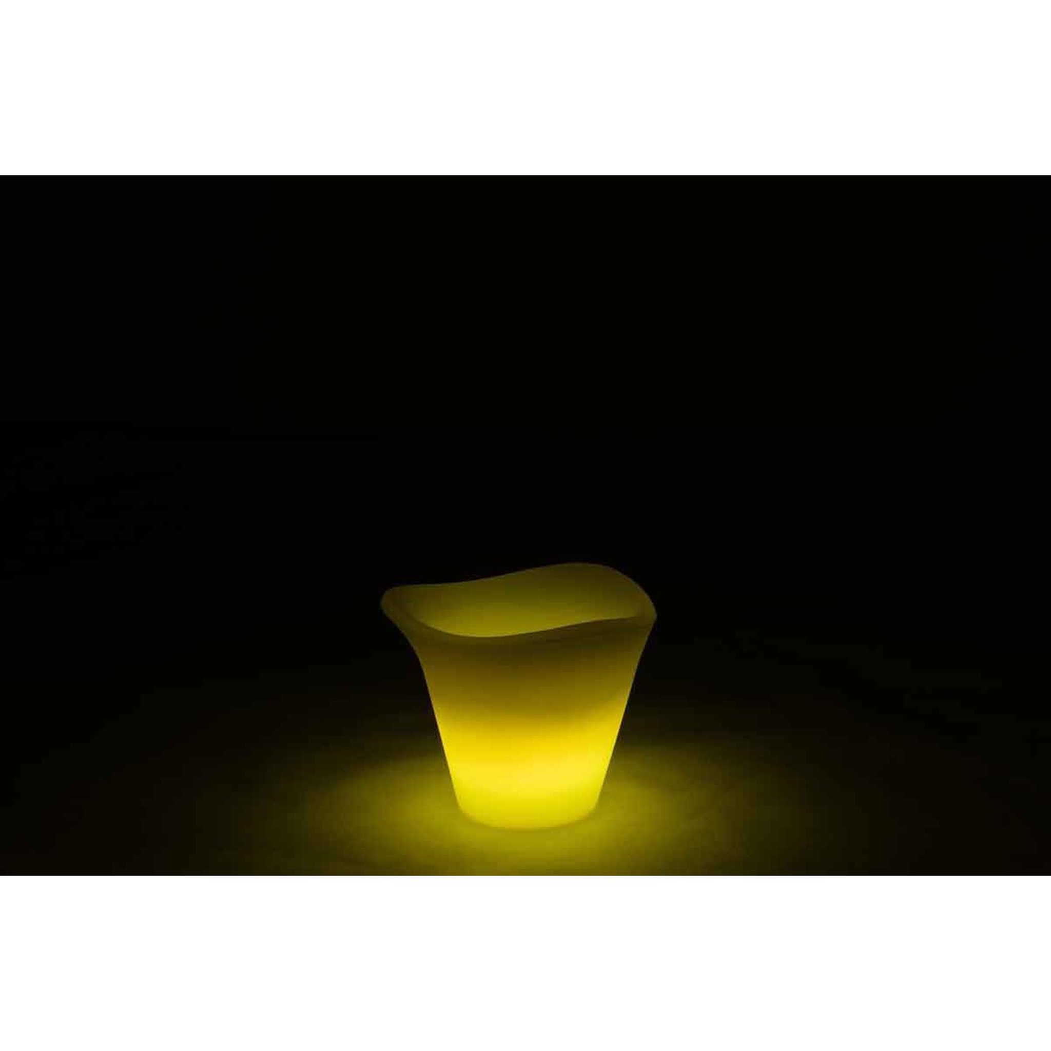 Voir la diapositive 6 : J-LINE Seau à Glace à LED  Outdoor  26cm Blanc