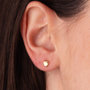 Voir la diapositive 2 : L'ATELIER D'AZUR Boucles d'Oreilles Or 18 Carats 750/000 Jaune Coeur