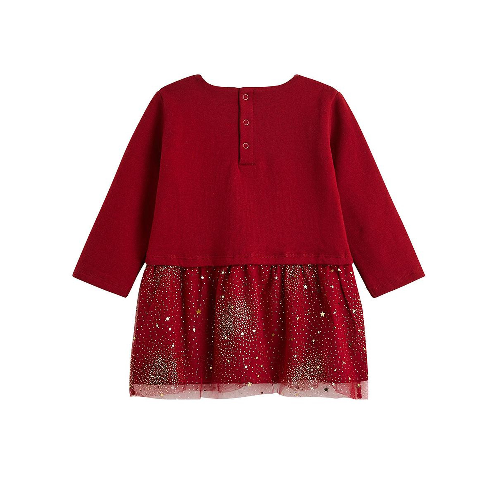 Voir la diapositive 2 : PETIT BEGUIN Robe bébé en molleton et tulle Grace