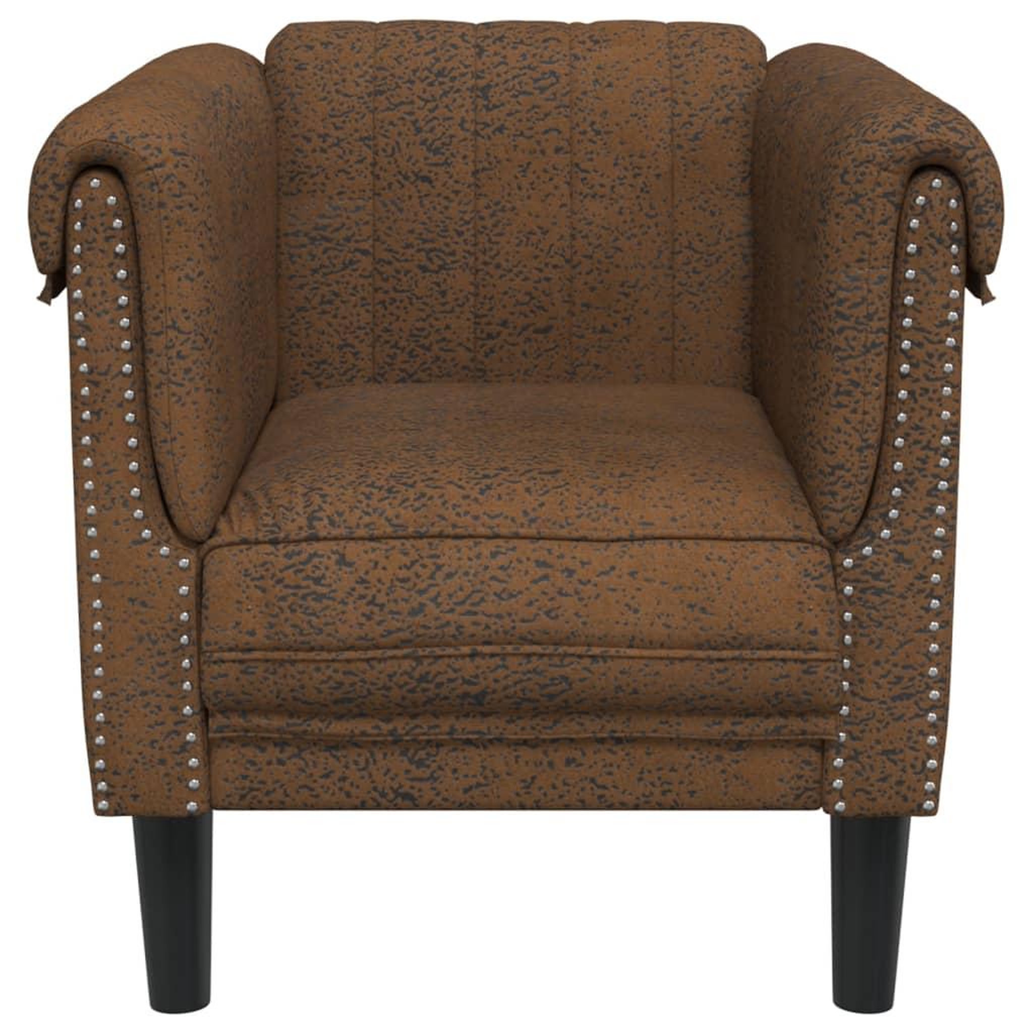 Voir la diapositive 4 : VIDAXL Fauteuil marron similicuir daim