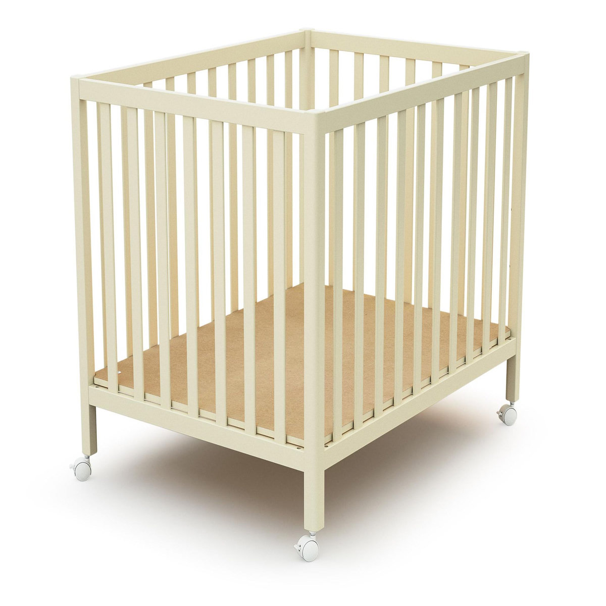 JURABABY Parc bébé rectangulaire en bois FARA - Blanc Perle