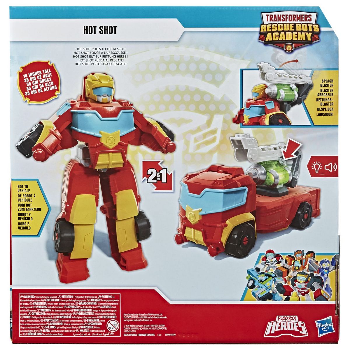 HASBRO Robot transformable Hot Shot 35 cm - Transformers Rescue Bots