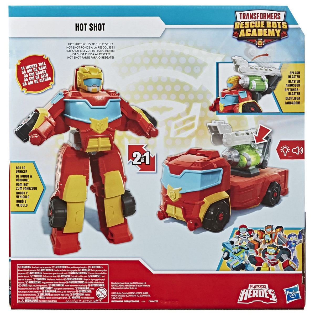 HASBRO Robot transformable Hot Shot 35 cm - Transformers Rescue Bots