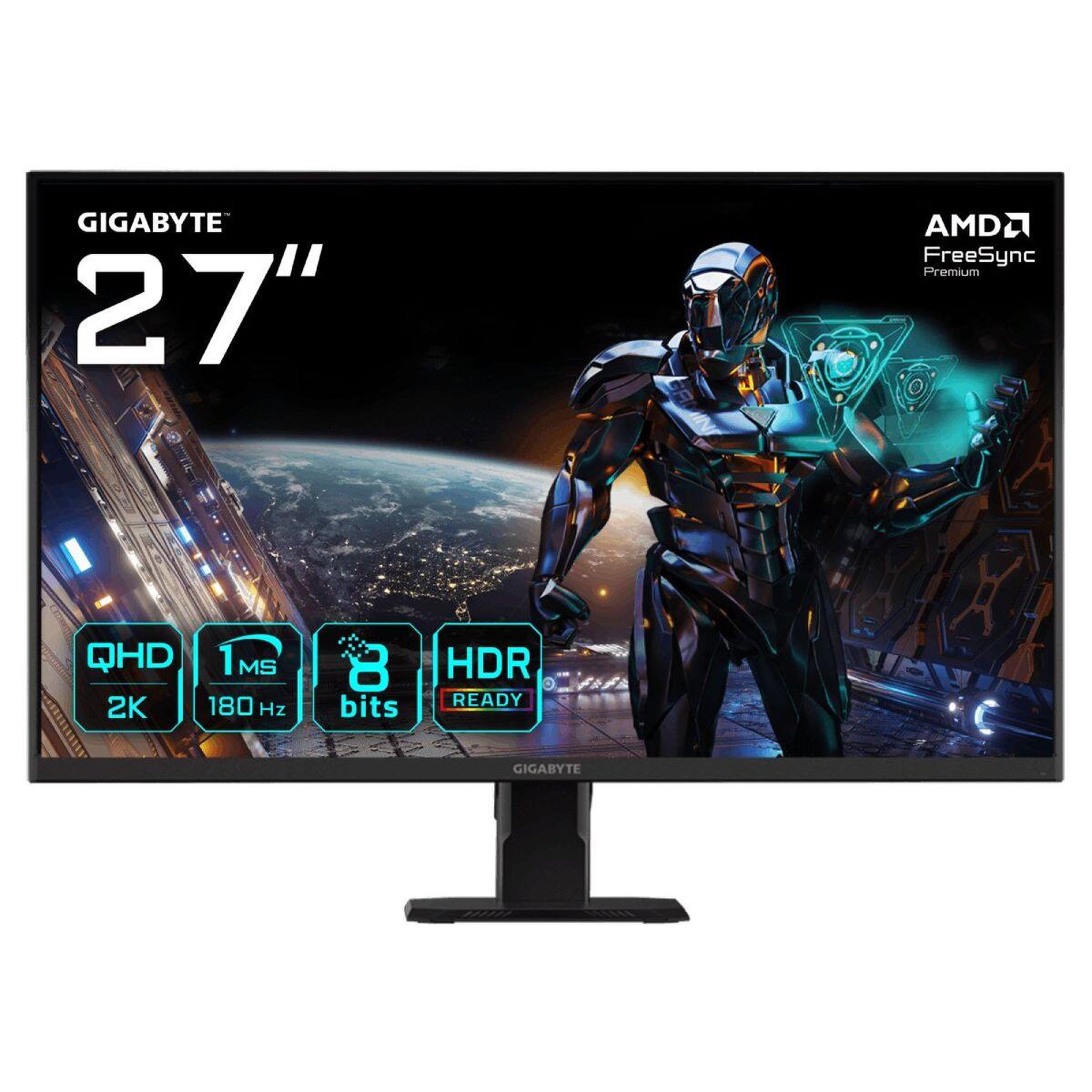 Gigabyte Ecran PC Gamer GS27QA 27  QHD 180Hz IPS Adaptive-Sync