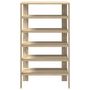 Voir la diapositive 4 : VIDAXL Etagere a chaussures chene sonoma 61x32x105cm bois d'ingenierie
