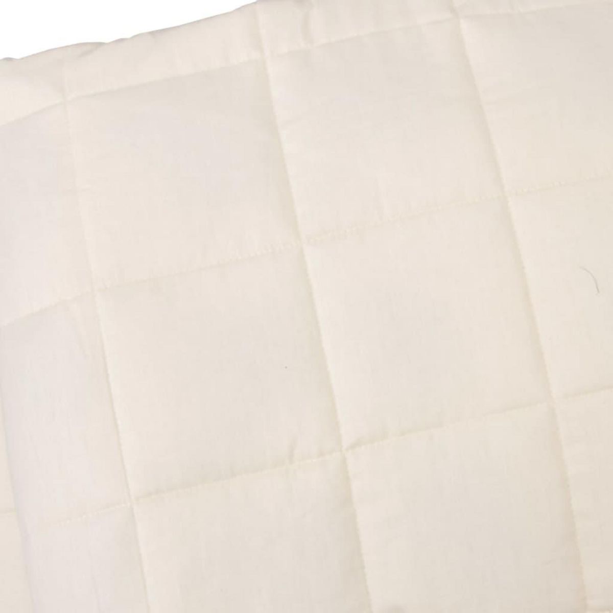 VIDAXL Couverture lestee Creme clair 200x225 cm 9 kg Tissu