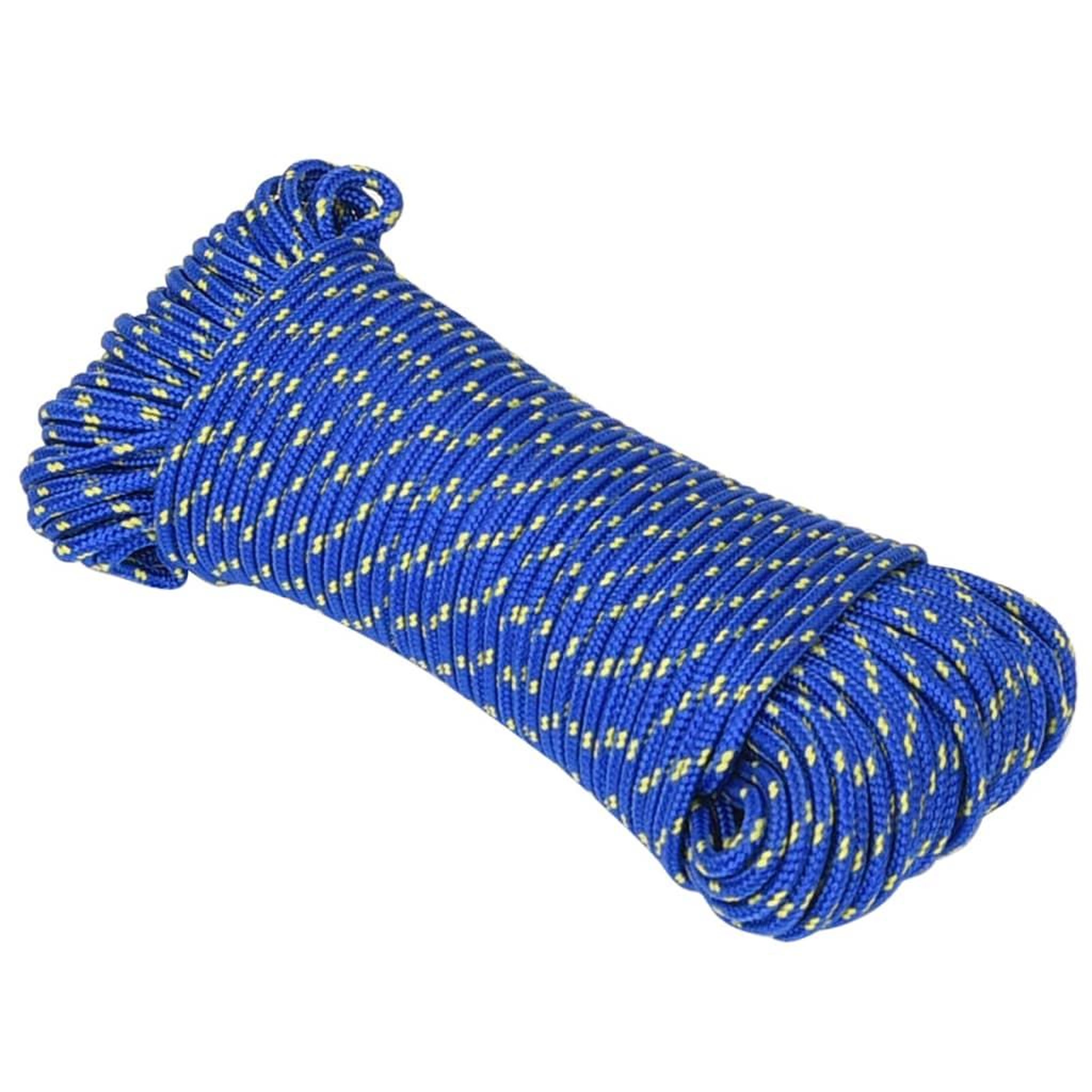 Voir la diapositive 2 : VIDAXL Corde de bateau Bleu 5 mm 500 m Polypropylene