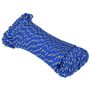 Voir la diapositive 2 : VIDAXL Corde de bateau Bleu 5 mm 500 m Polypropylene