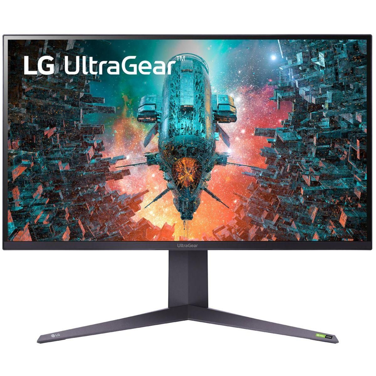 LG Ecran PC Gamer ULTRAGEAR 32GQ950P-B Plat 32'' Nano IPS