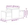 Voir la diapositive 6 : VIDAXL Ensemble de tables basses Chene sonoma bois d'ingenierie