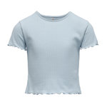Only T-shirt Bleu Clair Fille Only Kids Ognella. Coloris disponibles : Bleu
