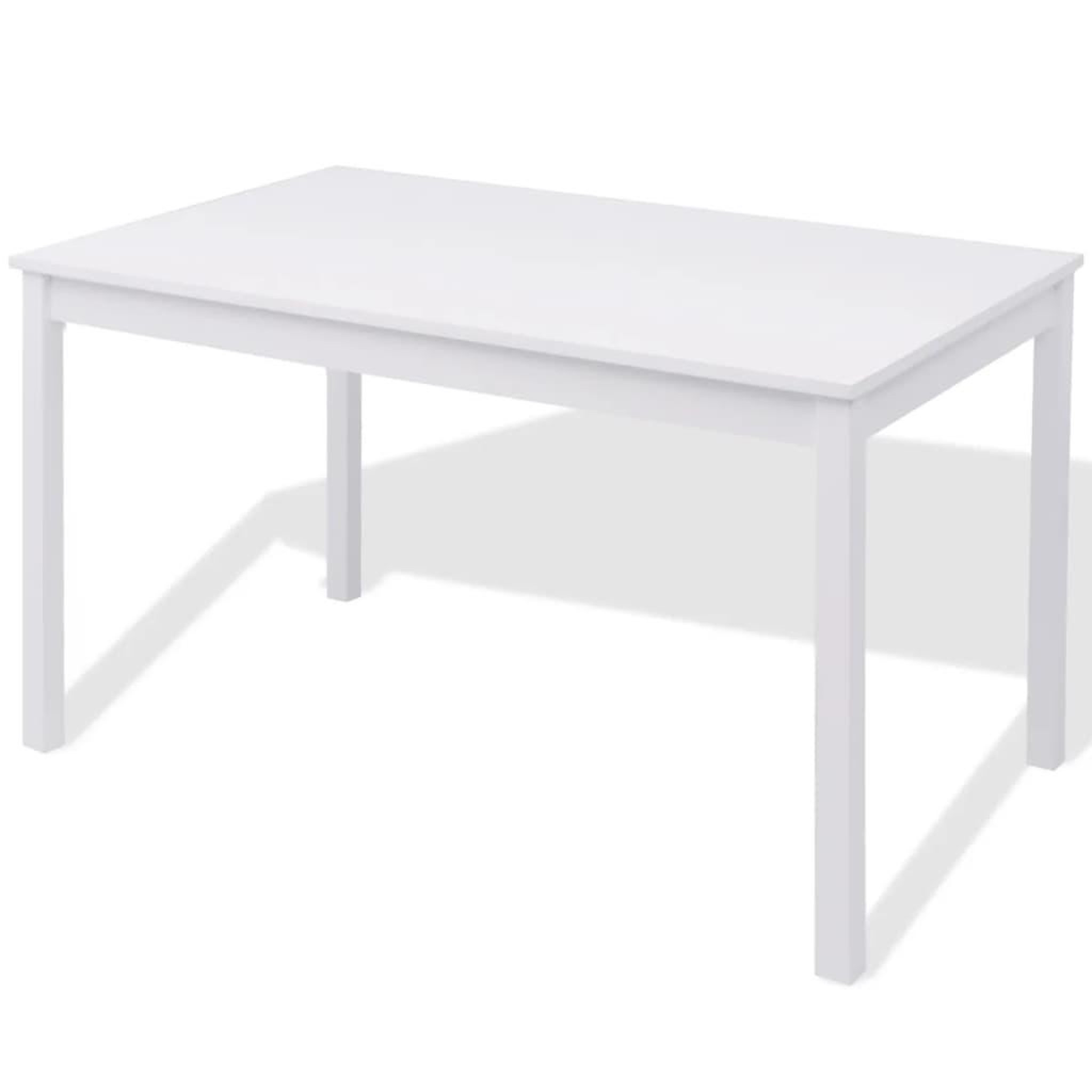 Voir la diapositive 3 : VIDAXL Jeu de salle a manger 7 pcs Pinede Blanc
