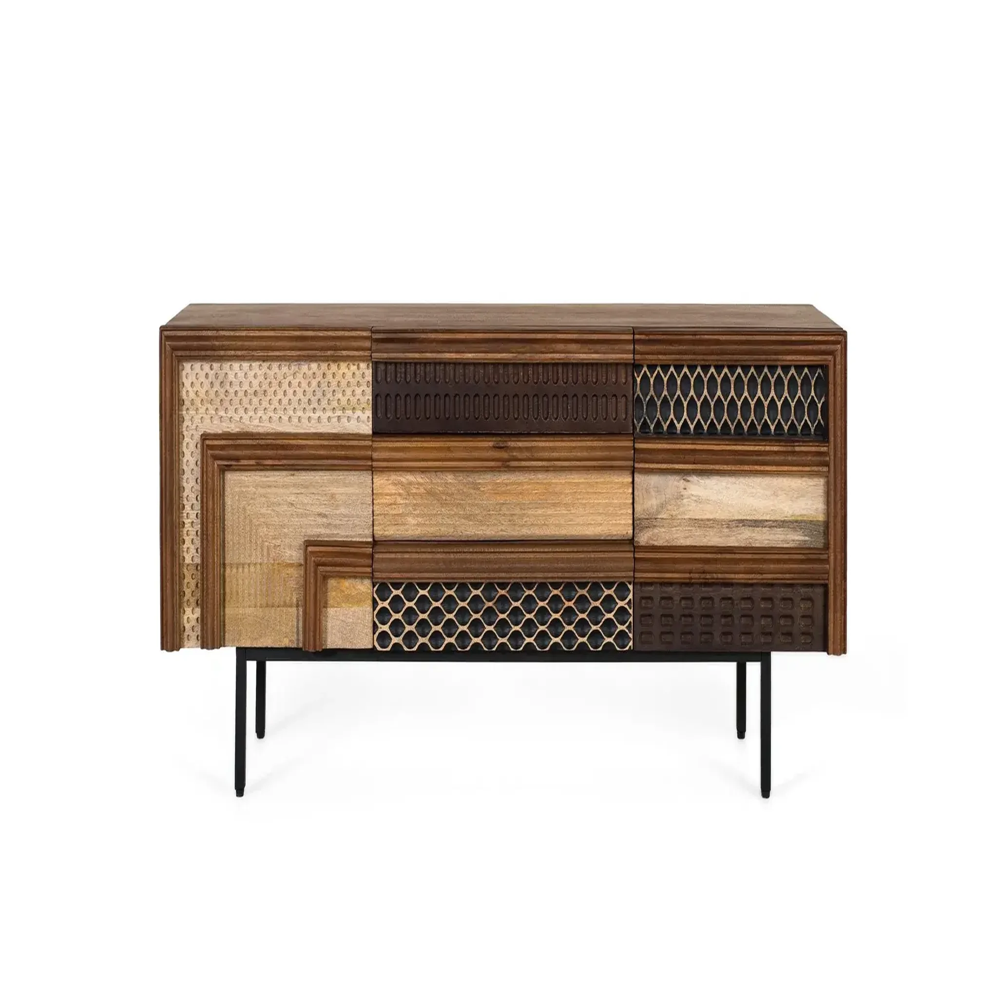 GINER Y COLOMER SL Meuble tv en bois de manguier 140 cm style naturel moderne