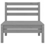 Voir la diapositive 4 : VIDAXL Salon de jardin 3 pcs Gris Bois de pin massif