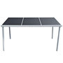 Voir la diapositive 2 : VIDAXL Table de jardin 150x90x74 cm Noir Acier