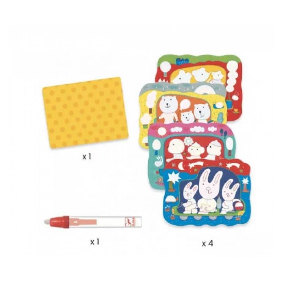 Djeco Coloriage magique cache en route