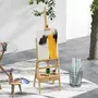 VINSETTO Chevalet sur pied avec tiroir - chevalet d'artiste - hauteur réglable - bois de hêtre verni