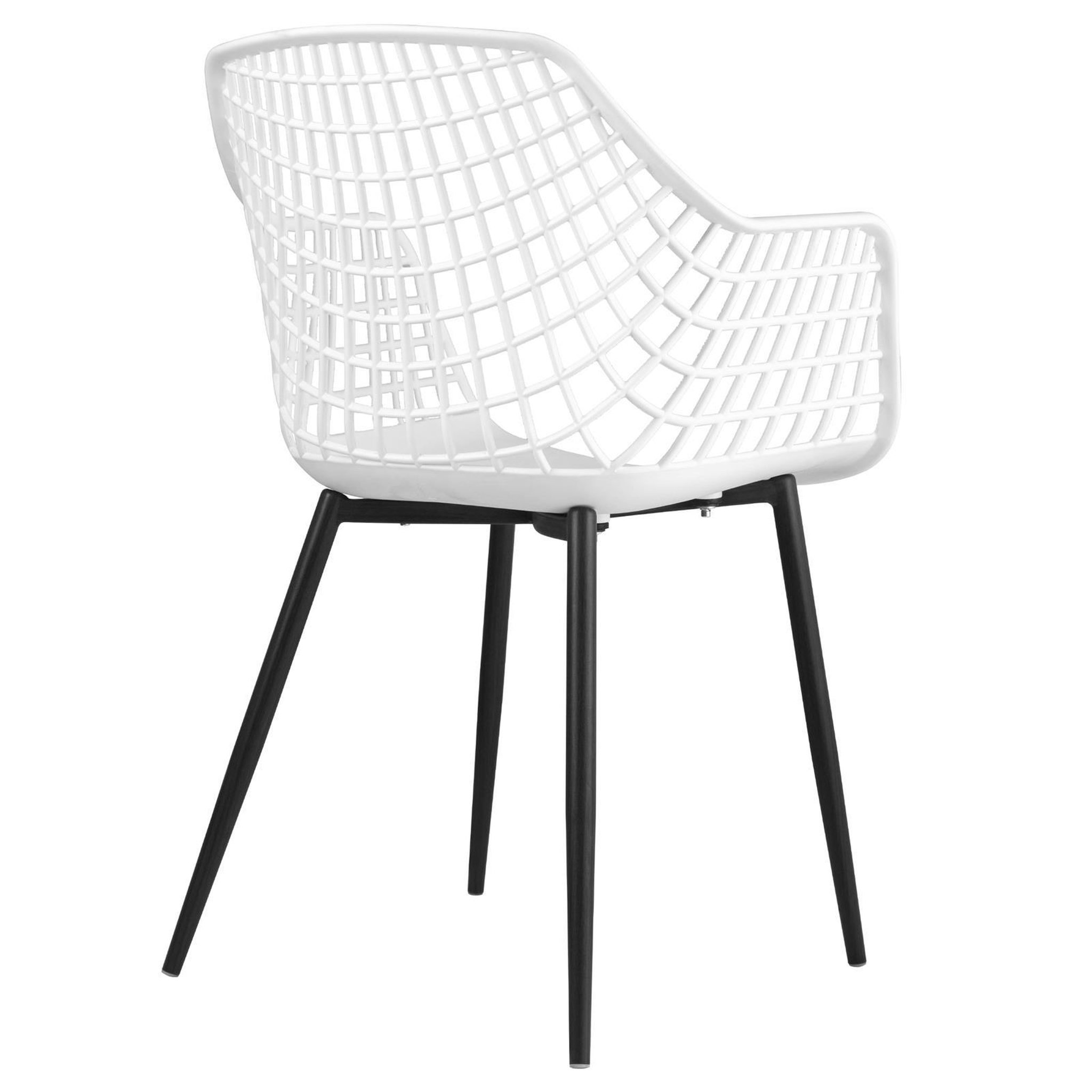 Voir la diapositive 4 : IDIMEX Lot de 4 chaises LUCIA, en plastique