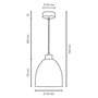 Paris Prix Lampe Suspension Design  Aura  110cm Chêne Huilé