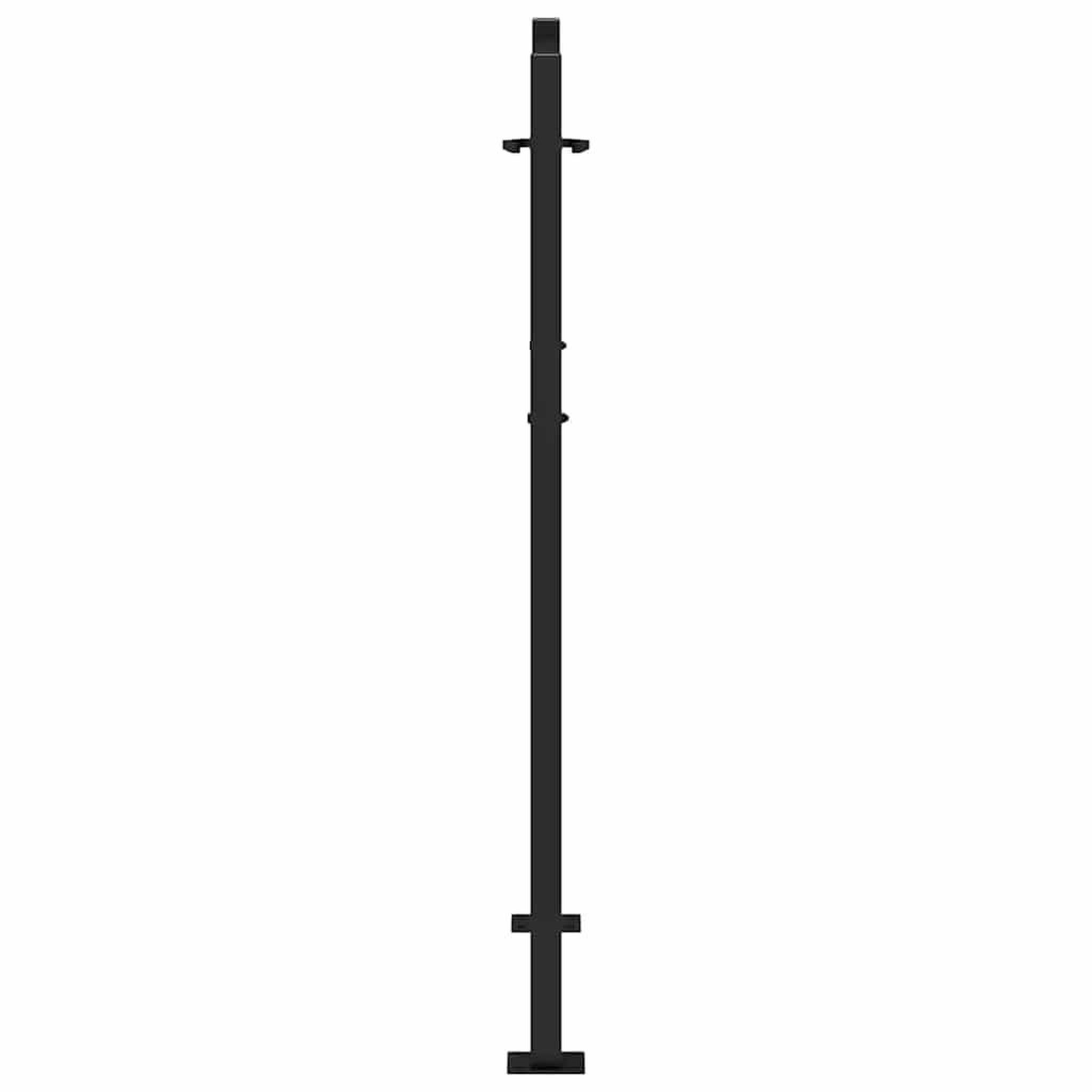 Voir la diapositive 5 : VIDAXL Portail de jardin noir 105x130 cm acier conception de flamme