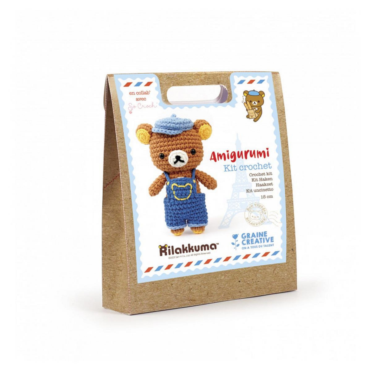 Graine créative Kit Amigurumi Rilakkuma en Salopette