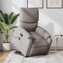 Voir la diapositive 1 : VIDAXL Fauteuil inclinable de massage Taupe Tissu