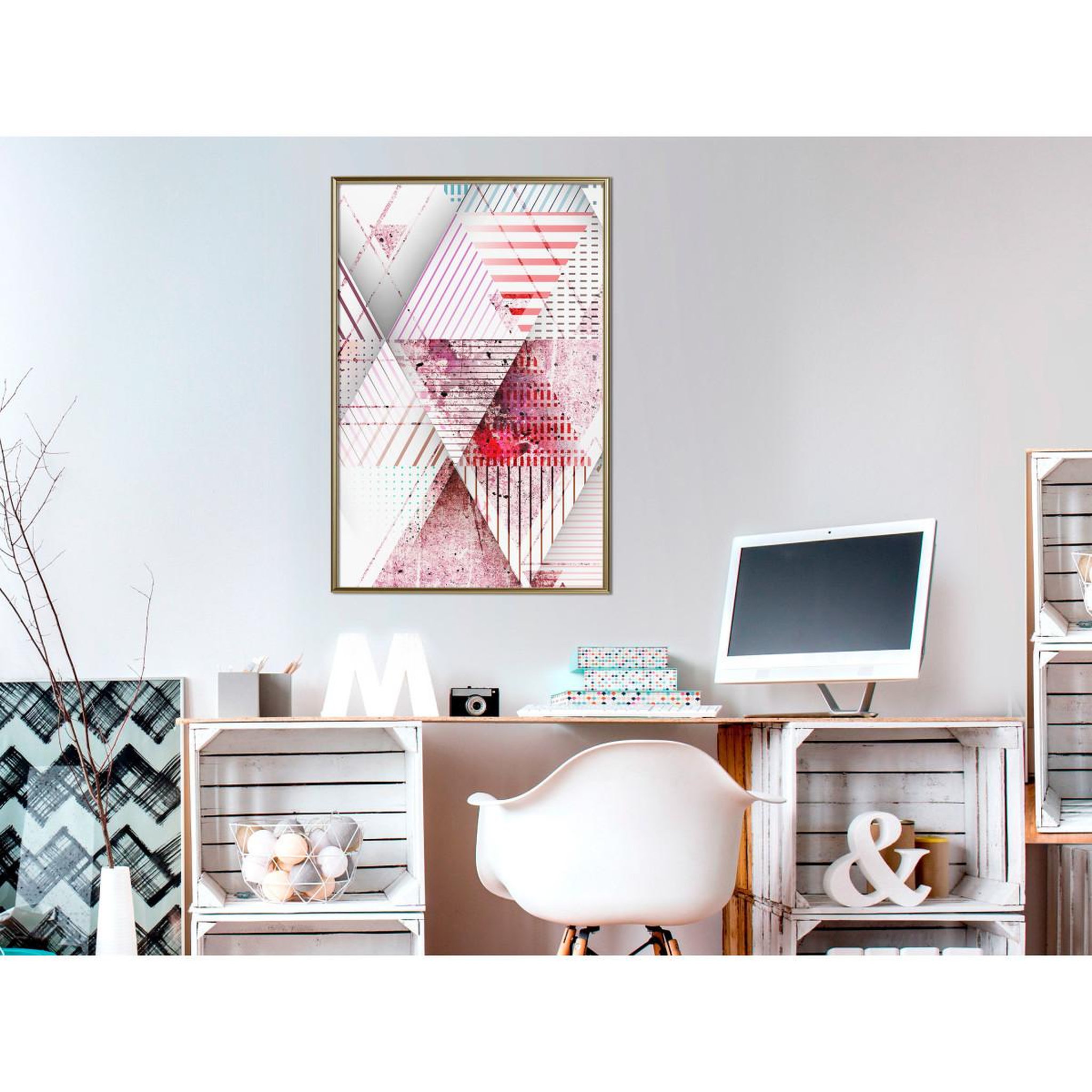 Voir la diapositive 2 : Paris Prix Affiche Murale Encadrée  Patchwork II