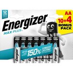 Energizer Lot de 10+4 piles alcaline AA , 1.5 V, ENERGIZER