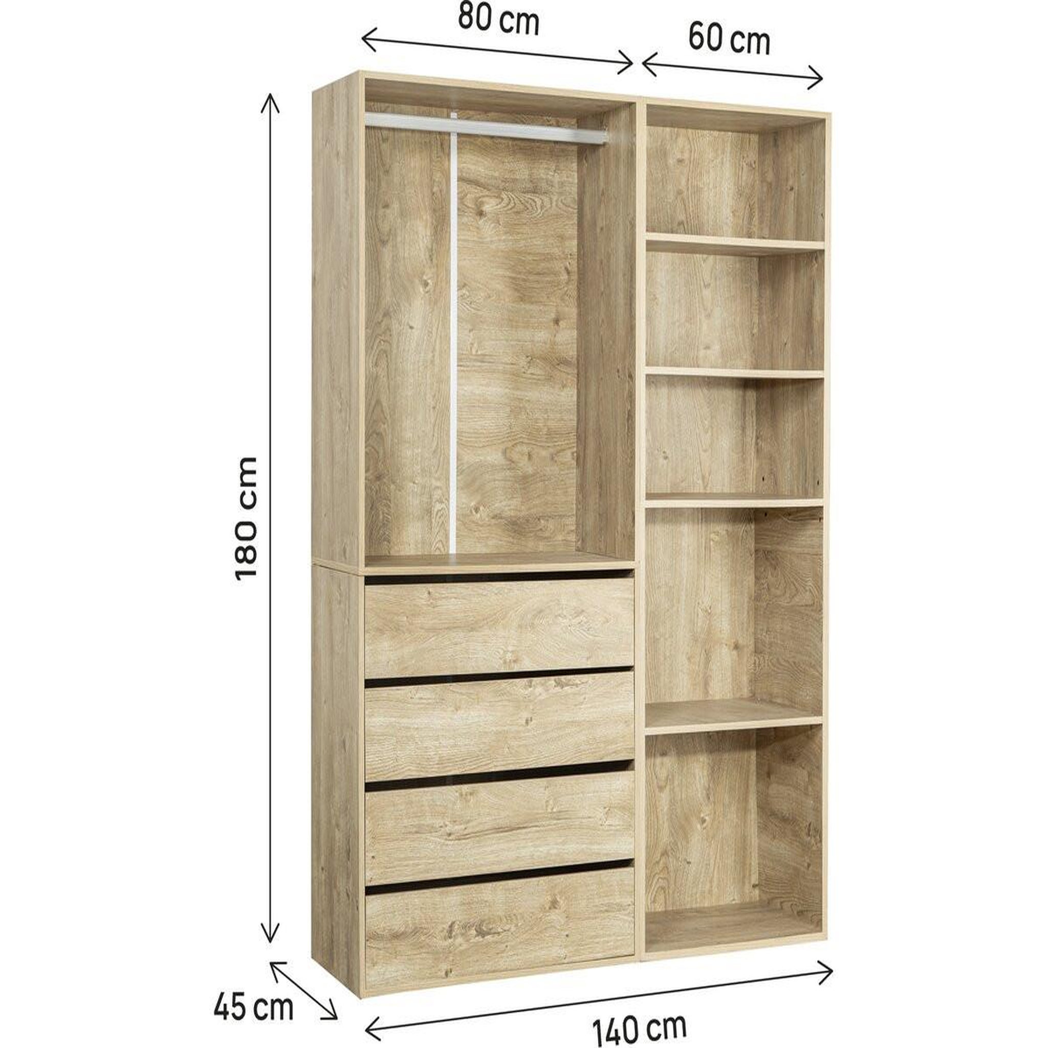 Voir la diapositive 3 : Habitat et Jardin Kit dressing   opéra   modulable - 2 éléments - beige