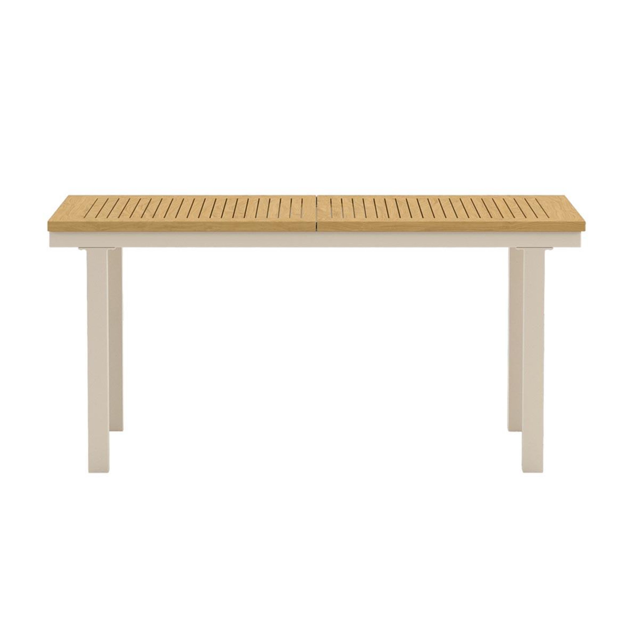 Voir la diapositive 2 : Paris Prix Table de Jardin Extensible  Panama  160-240cm Naturel & Beige