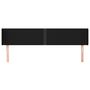 Voir la diapositive 3 : VIDAXL Tete de lit avec oreilles Noir 203x16x78/88 cm Tissu