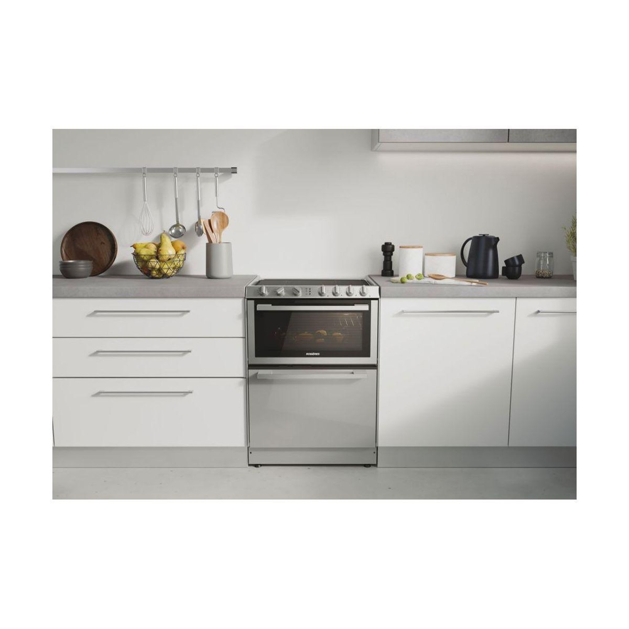 Voir la diapositive 3 : Rosieres Combiné four lave-vaisselle TRV60NOIN/1 TRIO vitro