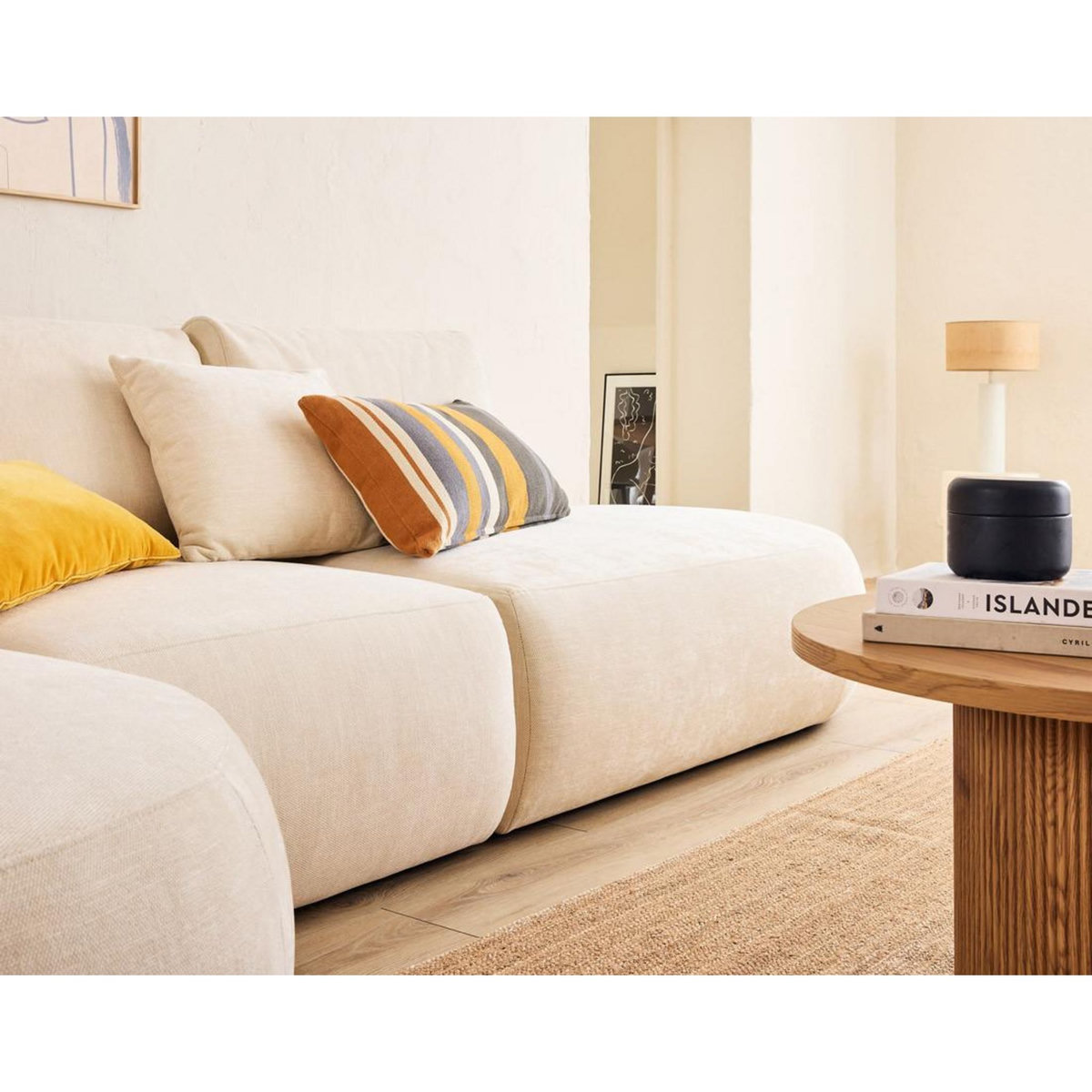 LISA DESIGN Santorini - module d'assise - en tissu texturé