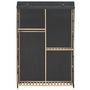 Voir la diapositive 2 : VIDAXL Garde-robe a 3 niveaux Gris 110 x 40 x 170 cm Tissu
