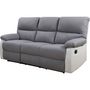 Voir la diapositive 1 : Habitat et Jardin Canapé relax  Lincoln  - 197 x 89 x 103 cm - 3 places - Blanc / Gris clair