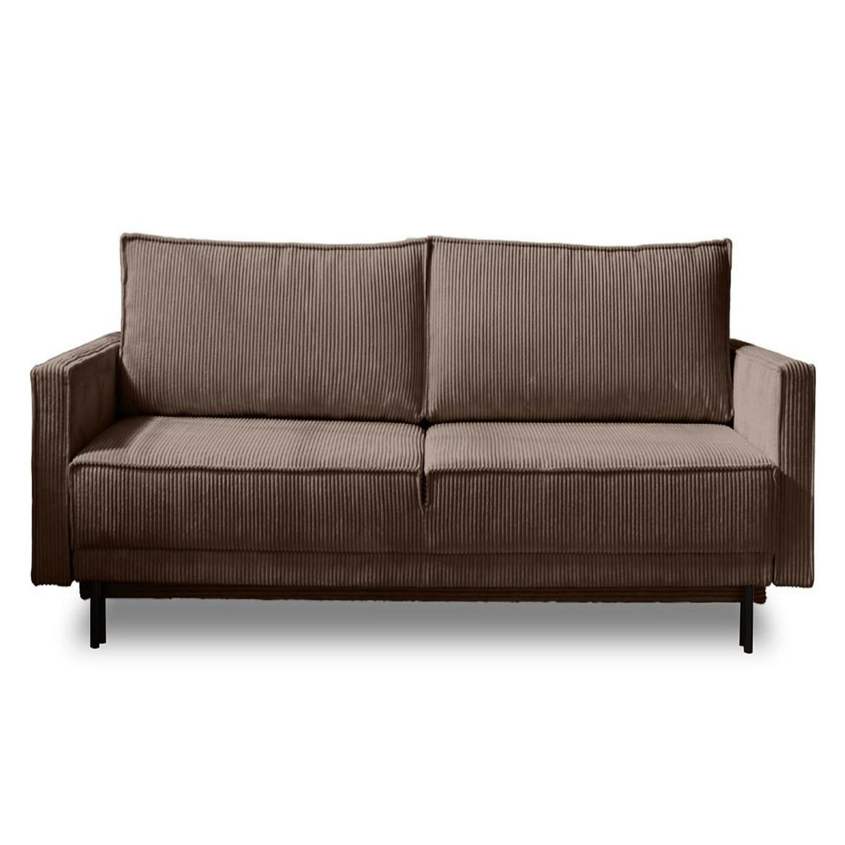 LISA DESIGN Charlie - canapé 3 places convertible avec coffre - en velours côtelé