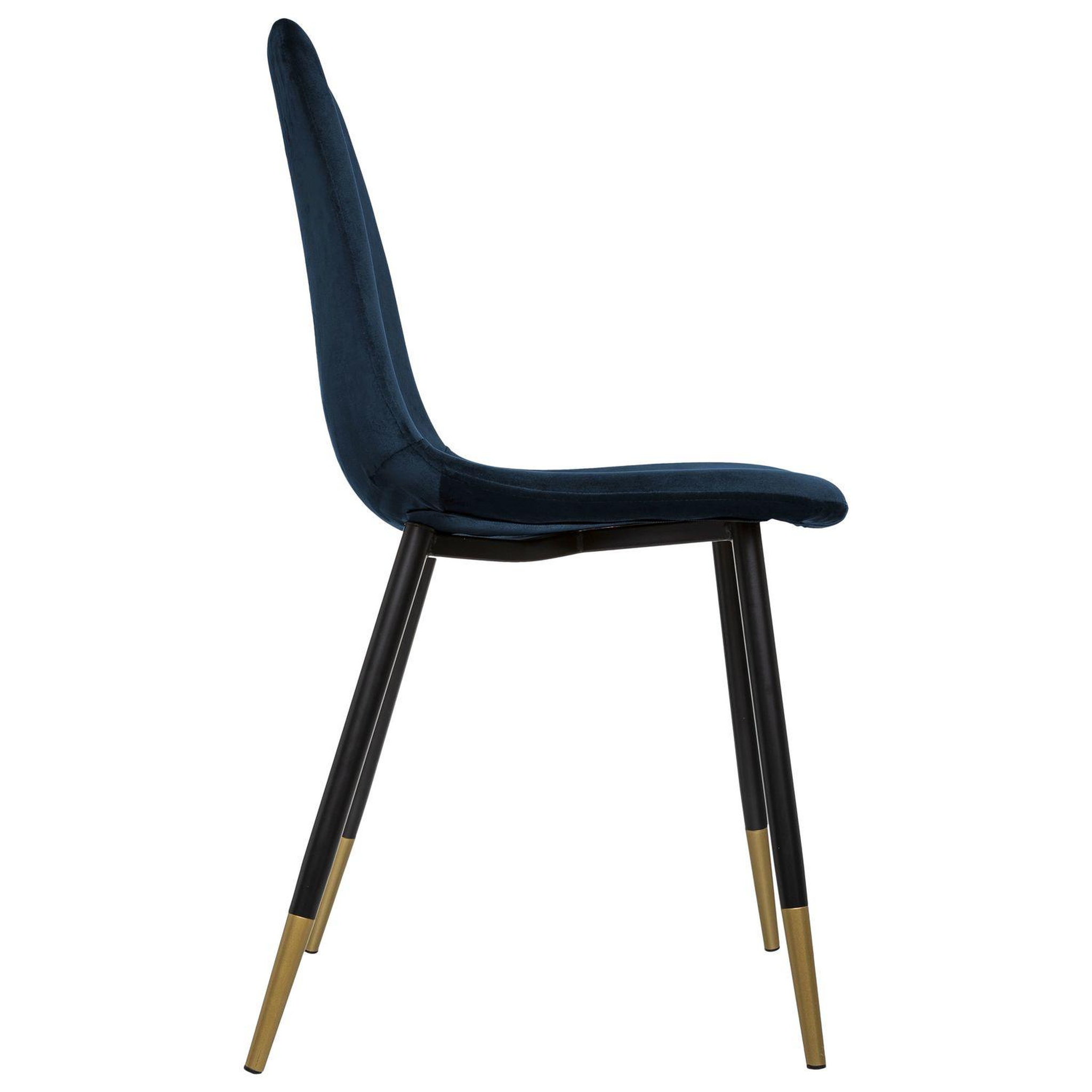 Voir la diapositive 3 : TOILINUX Lot de 4 chaises design velours tyka