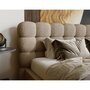 Voir la diapositive 5 : BEST MOBILIER Lotus - lit coffre - 140x200 cm - sommier inclus - en tissu bouclette