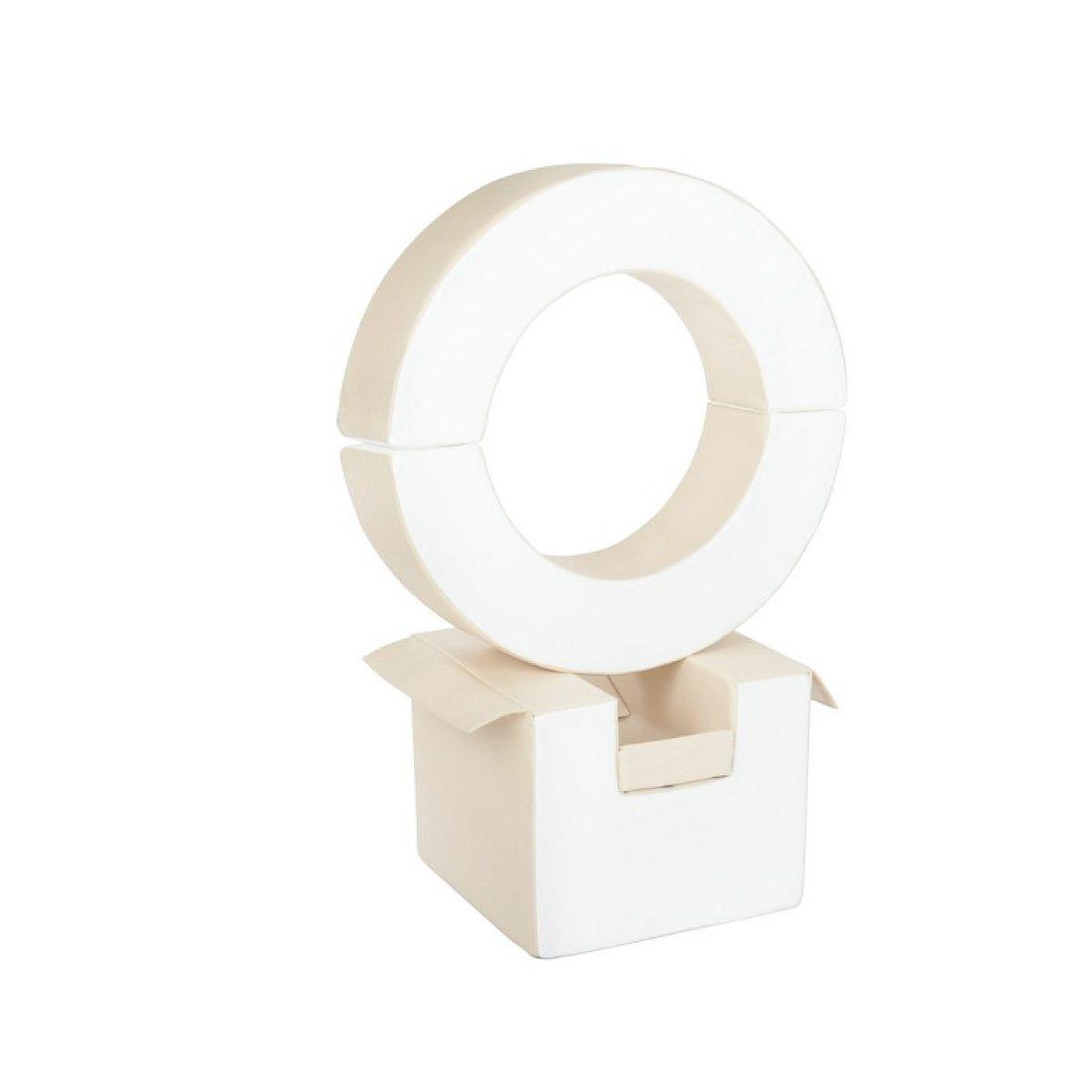 VELINDA Ensemble de cerceaux 3 blocs blanc cappuccino