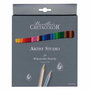 Voir la diapositive 2 : BREVILLIER'S CRETACOLOR 24 crayons de couleur aquarellables Artist Studio