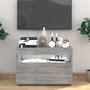 Voir la diapositive 1 : VIDAXL Meuble TV avec lumieres LED Sonoma gris 60x35x40 cm