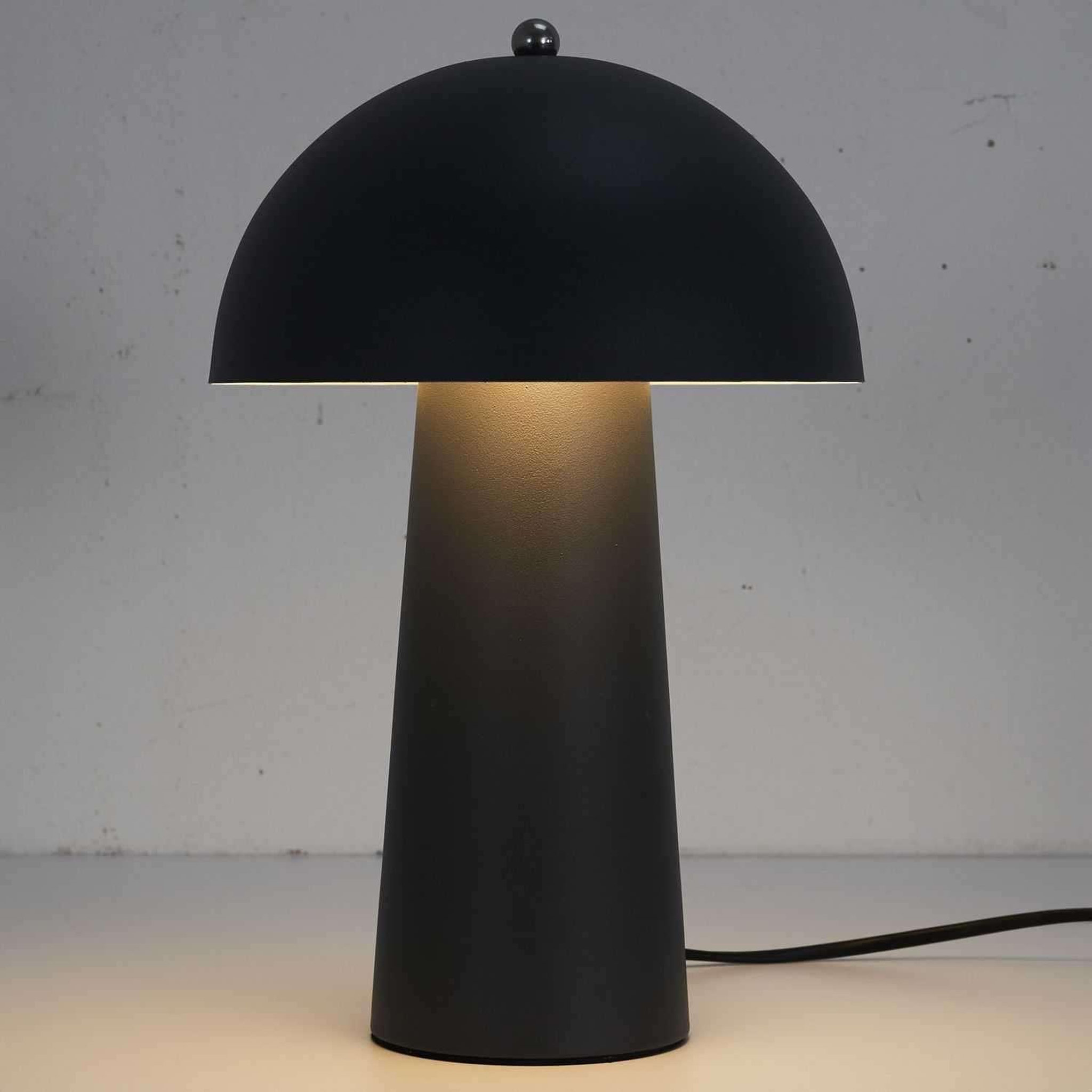 Voir la diapositive 3 : The Home Deco Factory Lampe à poser champignon - hauteur 32 cm - gris foncé