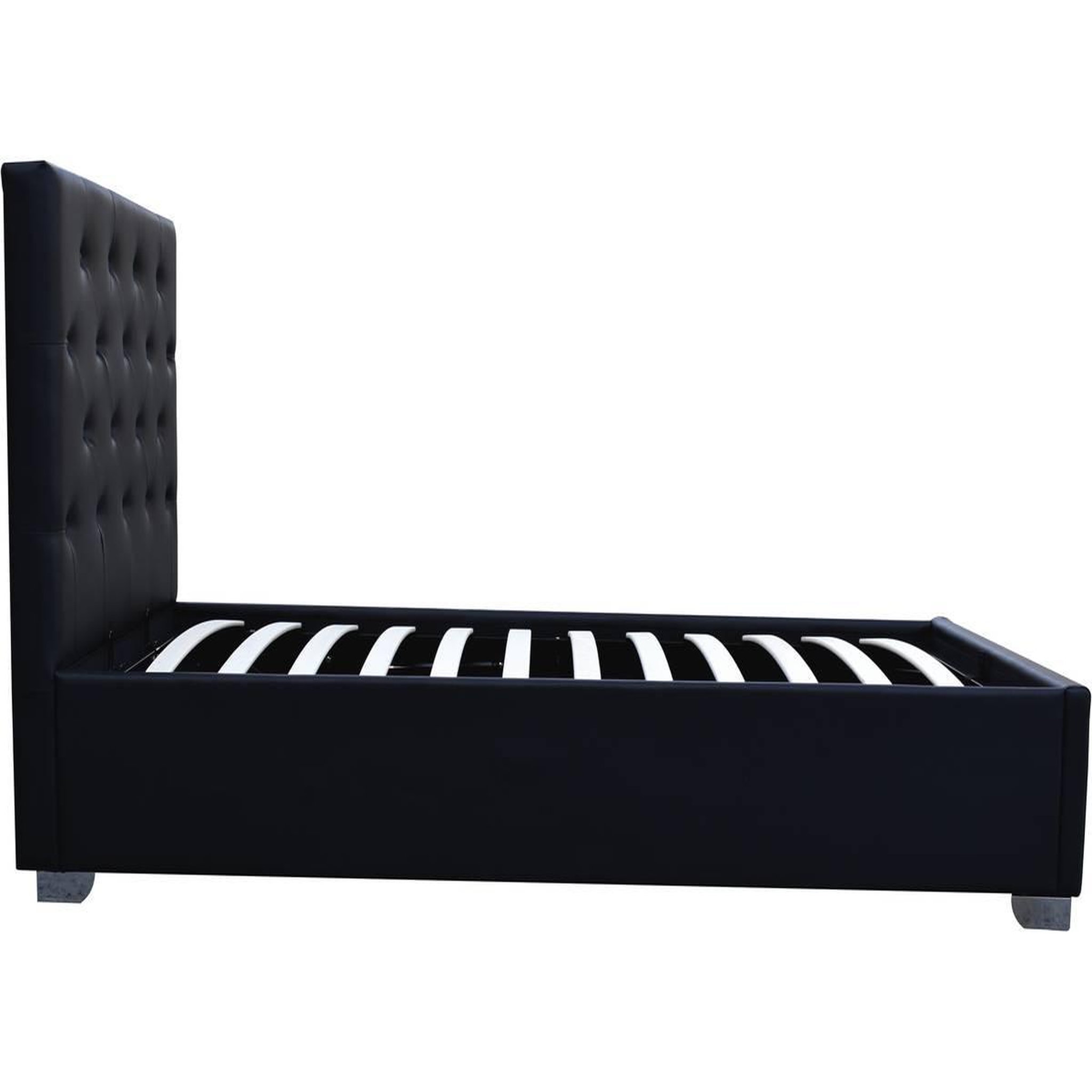 Voir la diapositive 3 : Habitat et Jardin Lit simple avec coffre  tino  - 90 × 190 cm - noir